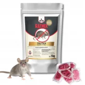 Skudo Ratmix 1 kg łososiowy - pasta na myszy i szczury brodifakum