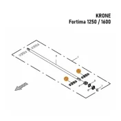 200691760 - Łańcuch Krone Fortima F 1600 - 43 Belki - Na Jedną Stronę