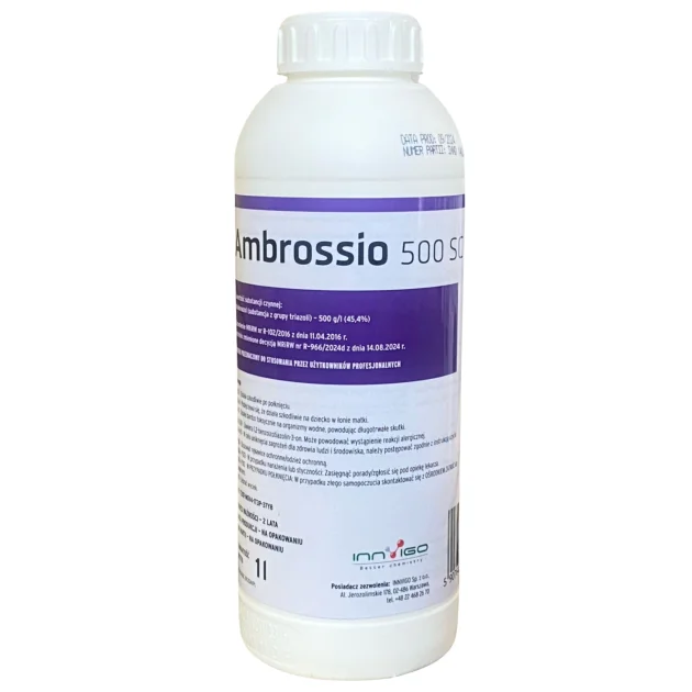 Środek grzybobójczy AMBROSSIO 500 SC 1L Fungicyd tebukonazol do rzepaku