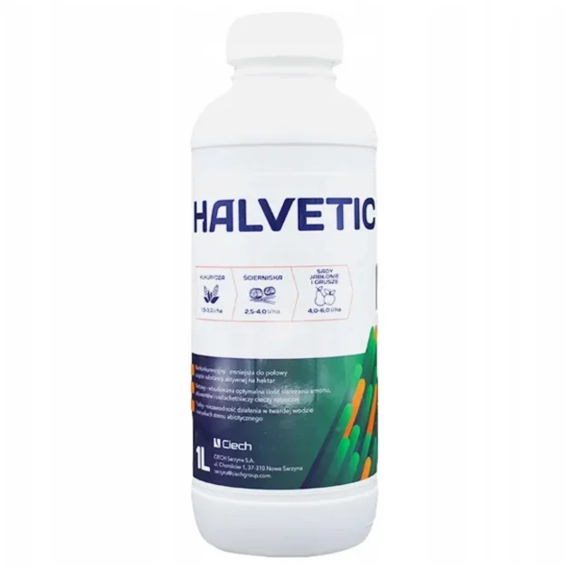 Środek na chwasty HALVETIC 180SL 1L Totalny Mocny Silny Glifosad Herbicyd