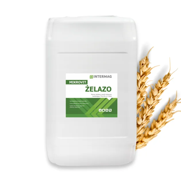 MIKROVIT ŻELAZO 20L PŁYNNY NAWÓZ ZWIĘKSZA PLONY PSZENICA JĘCZMIEŃ