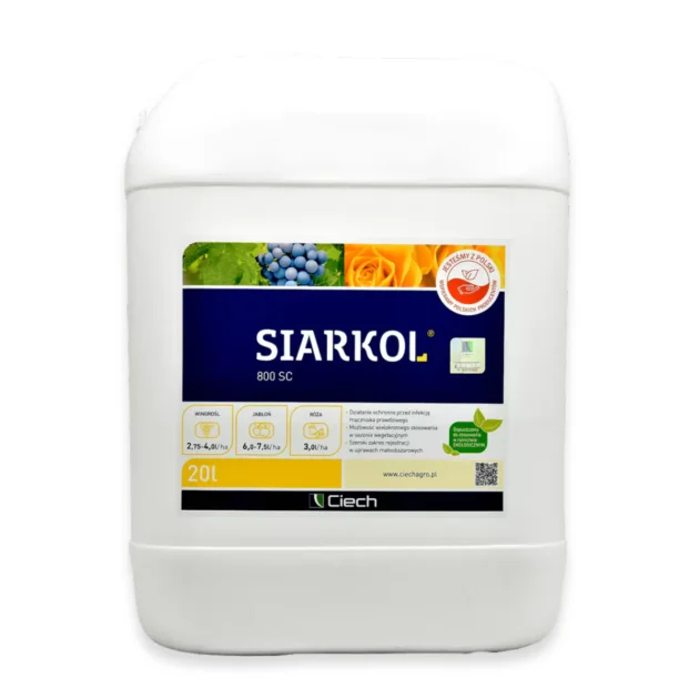 SIARKOL 800 SC 20L Środek grzybobójczy koncentrat mączniak