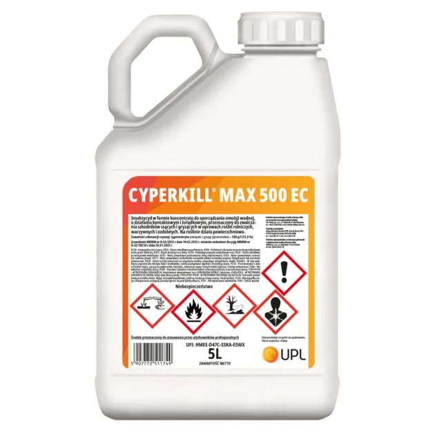 Środek owadobójczy CYPERKILL MAX 500 EC 5L Insektycyd cypermetryna