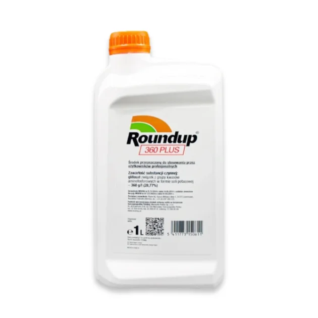 ROUNDUP PLUS 360 1L RANDAP Środek na chwasty Oprysk Koncentrat Totalny
