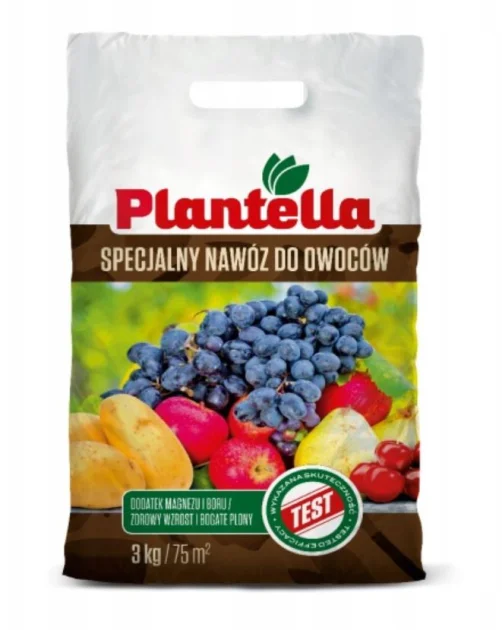 PLANTELLA Nawóz do Drzew Owocowych, Winorośli i Ziemniaków 3 kg