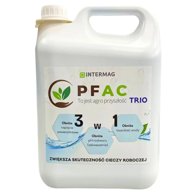 Kondycjoner wody adiuwant PFAC-TRIO 5L 3w1 obniża ph i twardość wody