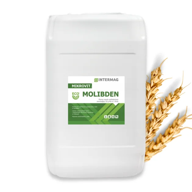 MIKROVIT MOLIBDEN 20L PŁYNNY NAWÓZ ZWIĘKSZA PLONY PSZENICA JĘCZMIEŃ