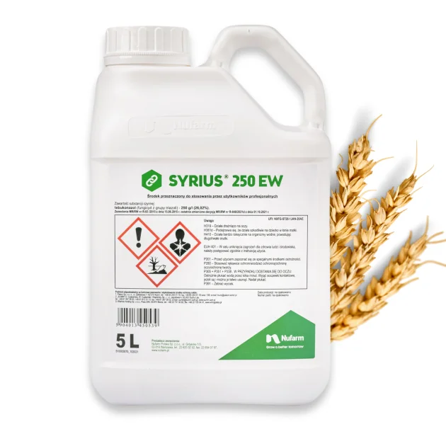 SYRIUS 250 EW 5L EMULSJA TEBUKONAZOL ŚRODEK GRZYBOBÓJCZY PSZENICA RZEPAK
