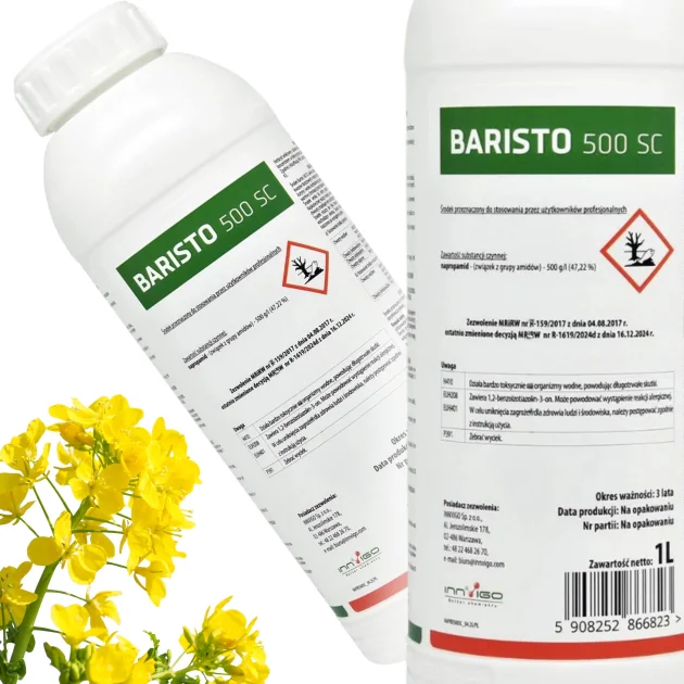Środek na chwasty BARISTO 500 SC 1L herbicyd napropamid rzepak kapusta