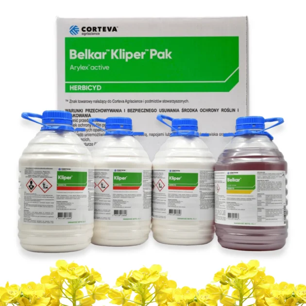 BELKAR PAK Belkar 5L+Kliper 3x5L na 20HA herbicyd środek na chwasty jesień