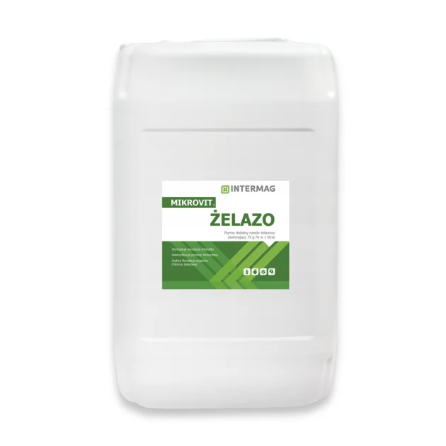 MIKROVIT ŻELAZO 20L PŁYNNY NAWÓZ ZWIĘKSZA PLONY PSZENICA JĘCZMIEŃ
