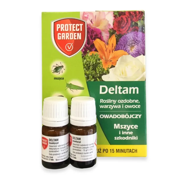 DELTAM 2x5 ml ŚRODEK OWADOBÓJCZY koncentrat rośliny ozdobne warzywa owoce