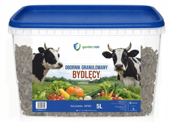 Obornik granulowany bydlęcy 5 L - naturalny nawóz