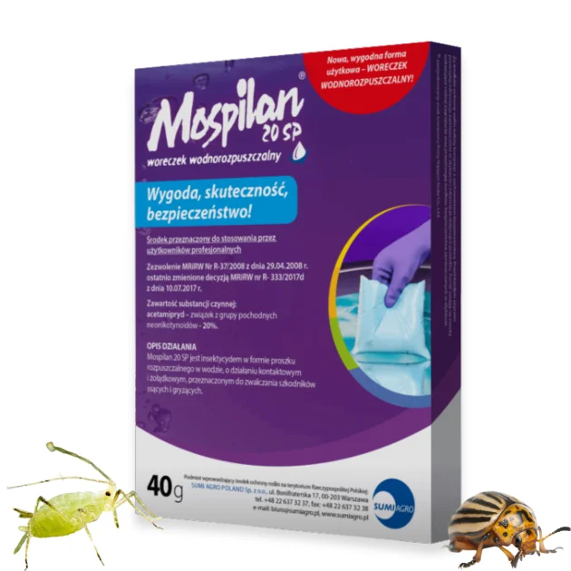 MOSPILAN 20 SP 40g – środek na mszyce, stonkę, owady ssące i gryzące