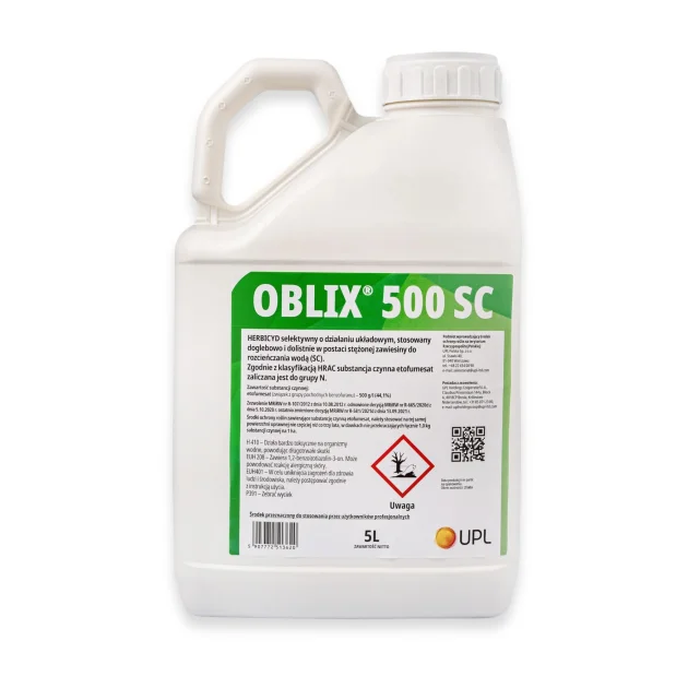 OBLIX 500 SC 5L HERBICYD SELEKTYWNY OPRYSK ŚRODEK NA CHWASTY W BURAKACH