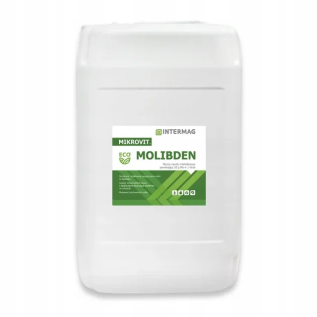 MIKROVIT MOLIBDEN 20L PŁYNNY NAWÓZ ZWIĘKSZA PLONY PSZENICA JĘCZMIEŃ