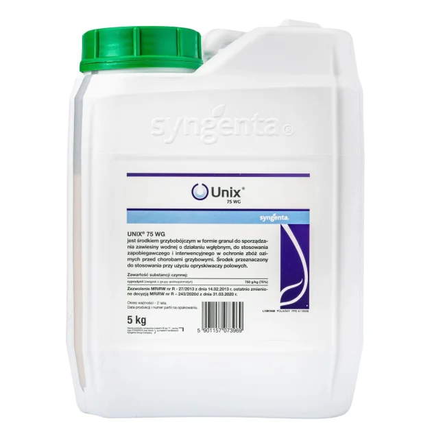 Środek grzybobójczy UNIX 75 WG 5kg fungicyd uprawa pszenicy i jęczmienia