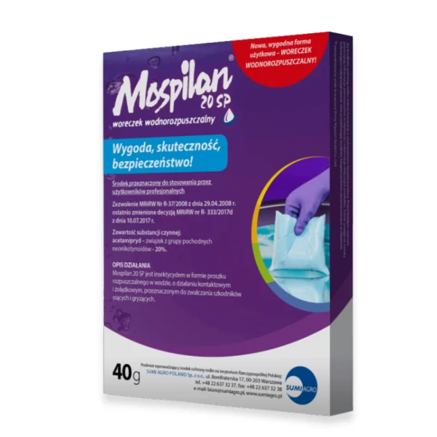 MOSPILAN 20 SP 40g – środek na mszyce, stonkę, owady ssące i gryzące