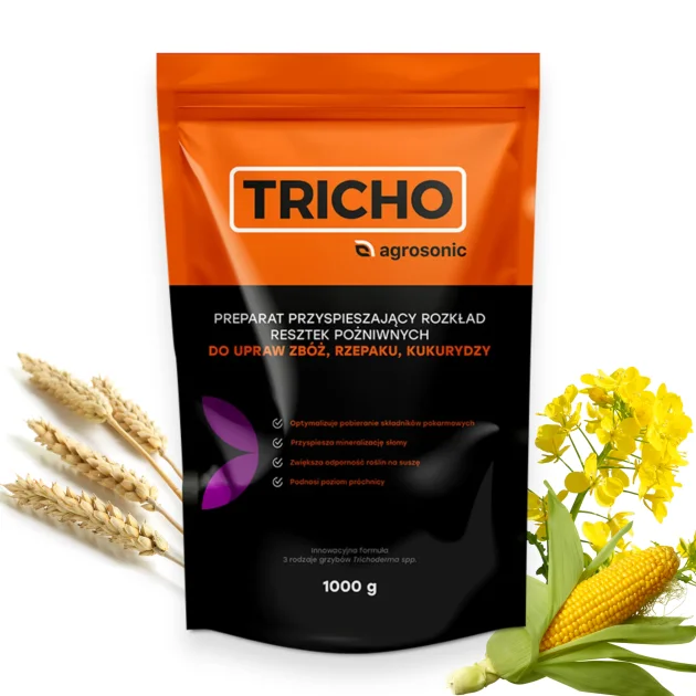 Użyźniacz gleby TRICHO Agrosonic 1kg/5 ha Kukurydza, rzepak, zboża