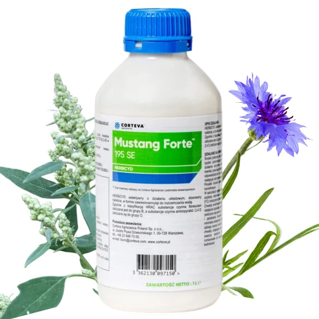 Środek na chwasty MUSTANG FORTE 195 SE 1L Herbicyd selektywny do zbóż