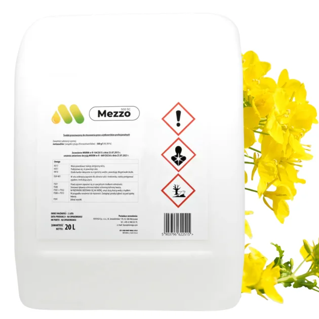 Środek na chwasty MEZZO 500 SC 20L herbicyd metazachlor rzepak ozimy