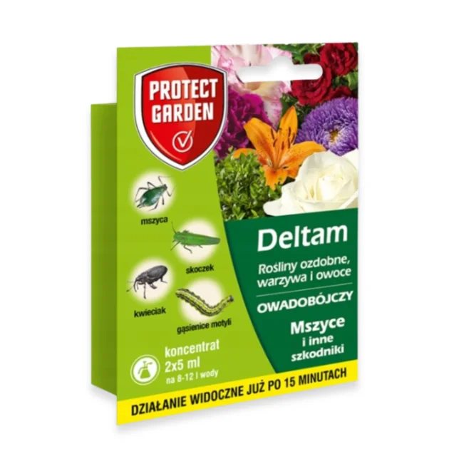 DELTAM 2x5 ml ŚRODEK OWADOBÓJCZY koncentrat rośliny ozdobne warzywa owoce