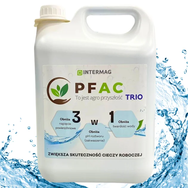 Kondycjoner wody adiuwant PFAC-TRIO 5L 3w1 obniża ph i twardość wody