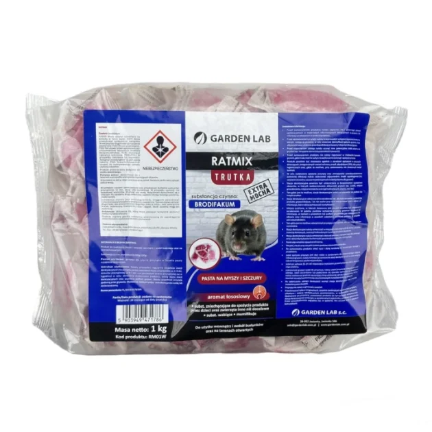 Ratmix 1 kg - pasta na myszy i szczury, brodifakum