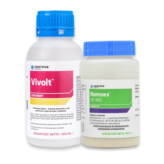 RAMZES 25WG 100G + VIVOLT 500 ML ŚRODEK NA CHWASTY W KUKURYDZY ZIEMNIAKU