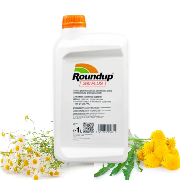 ROUNDUP PLUS 360 1L RANDAP Środek na chwasty Oprysk Koncentrat Totalny