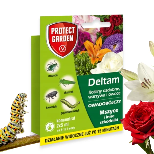 DELTAM 2x5 ml ŚRODEK OWADOBÓJCZY koncentrat rośliny ozdobne warzywa owoce