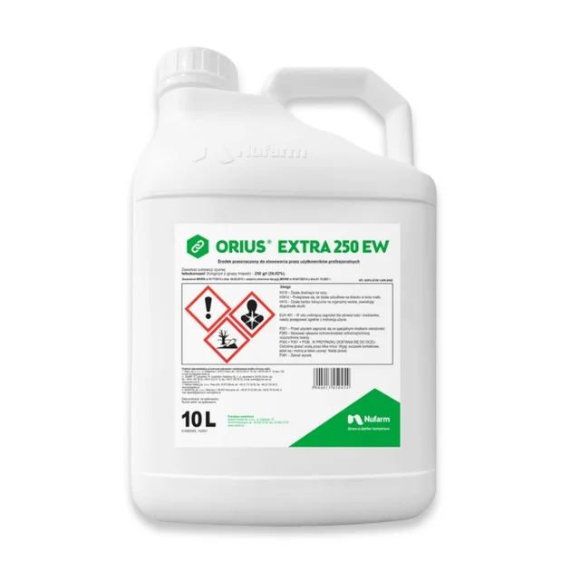 ORIUS EXTRA 250 EW 10L TEBUKONAZOL FUNGICYD ŚRODEK GRZYBOBÓJCZY EMULSJA